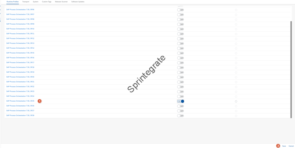 Runtime Profiles Integration Suite Enable SAP PO Runtime