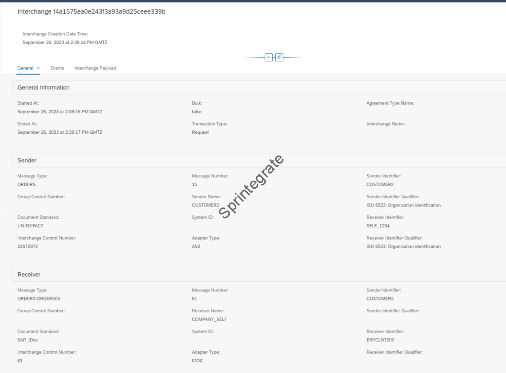 B2B Monitoring Detailed logs Integratiuon Suite