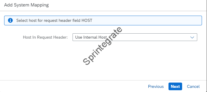 Host In Request Header : Use Internal Host