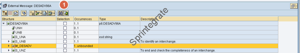 Export SAP PO XSDs from ESR of your Message Mapping for EDI messages.