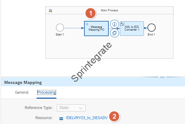Add Message Mapping Imported from SAP PO
