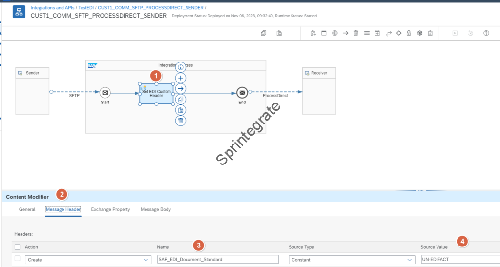 Create a SFTP to ProcessDirect Iflow to handle SFTP for TPM. Set Header "SAP_EDI_Document_Standard" with value "UN-EDIFACT" ( for EDIFACT) or "ASC-X12" ( for ANSI X12)