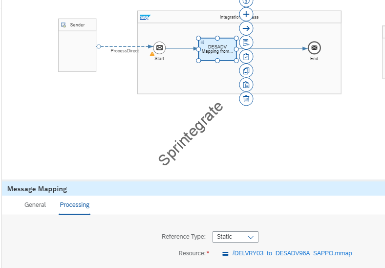 Add the SAP PO Message Mapping Step.