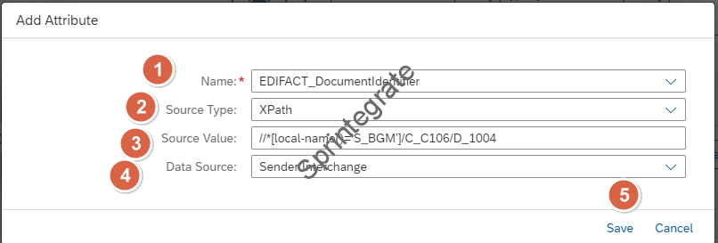 Add a Custom Search Attribute Name: EDIFACT_DocumentIdentifier

Source Type: XPATH

Source Value: //*[local-name()='S_BGM']/C_C106/D_1004

Data Source : Sender Interchange