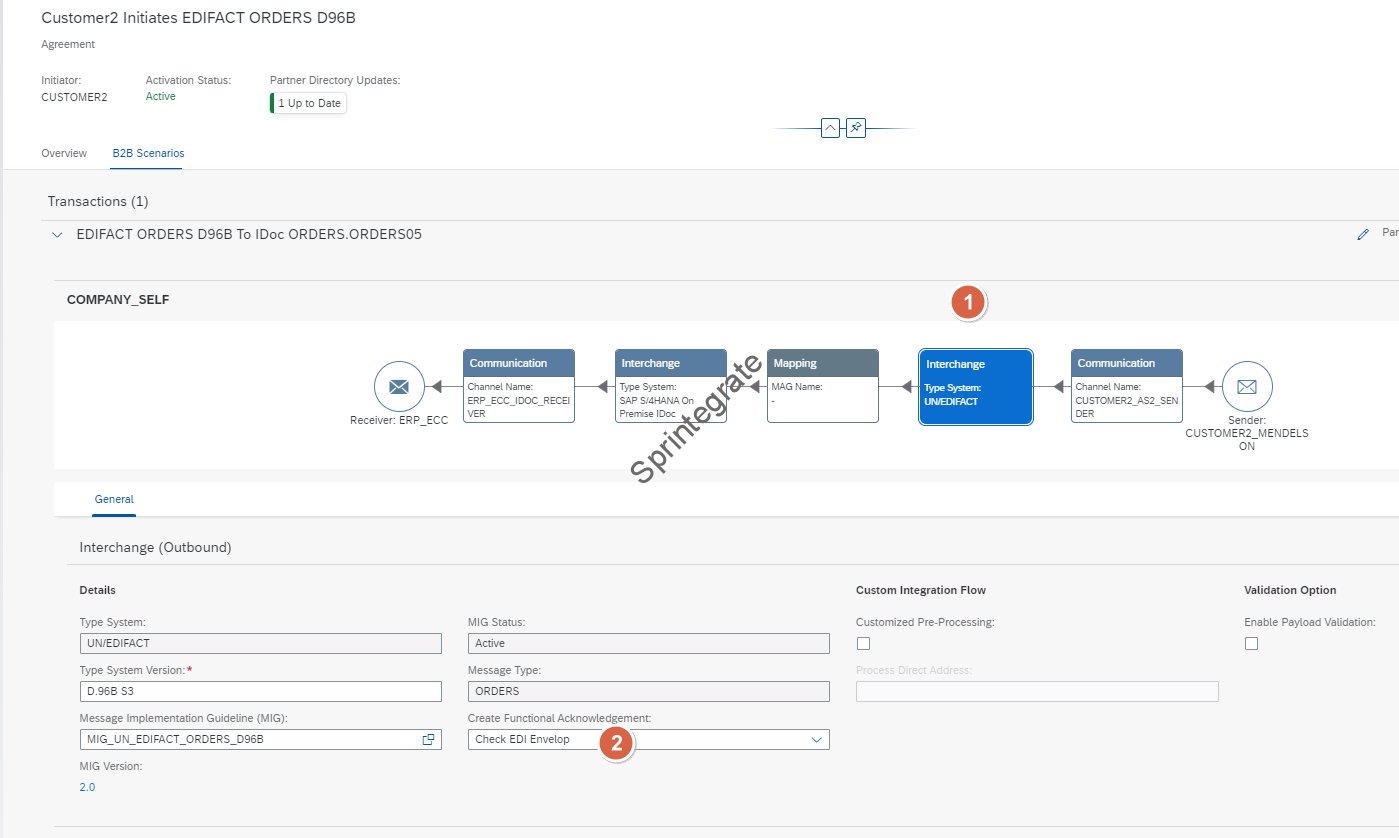 Edi Acknowledgement Code B2B on SAP Integration Suite – Cloud Integration – CPI – using Trading ...