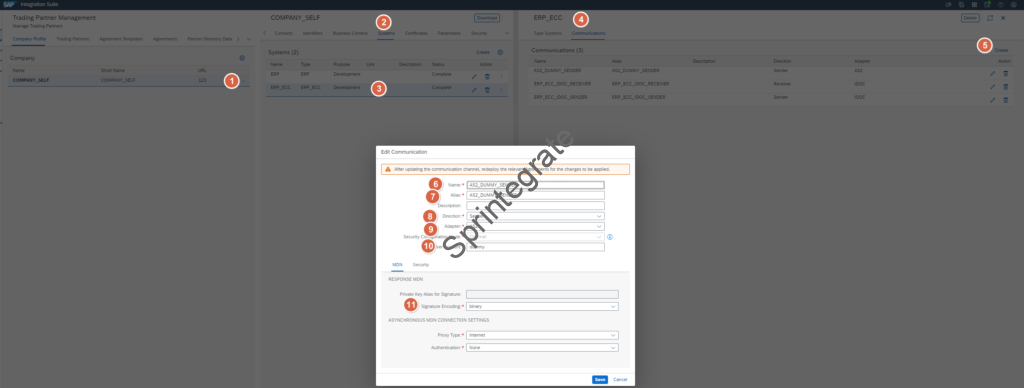 Create a AS2 Sender Dummy Channel in to handle Functional Acknowledgements