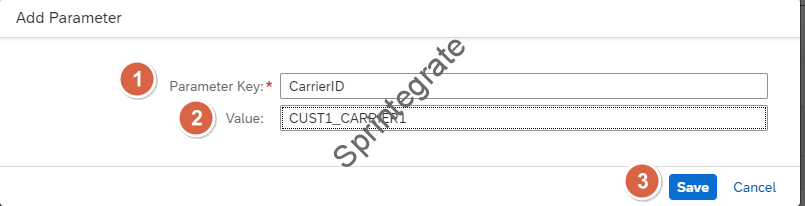 Create a Activity Parameter for CarrierID
