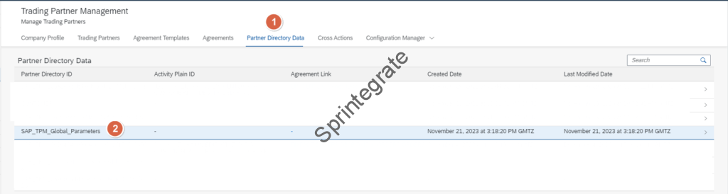 Retry Parameters are maintained as String Parameters in SAP_TPM_Global_Parameters