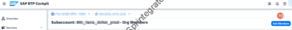 Add Members is now available as you are the Org Manager